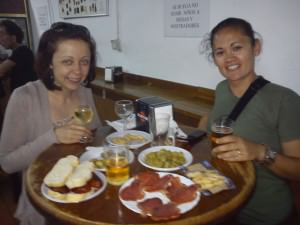 chorizo sandwiches in Rota