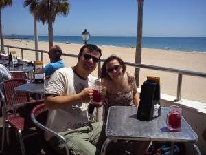 Beach bar in Andalusia, tinto de verano