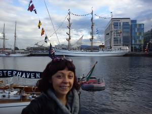 ships dot the Liffy, tall ships dublin