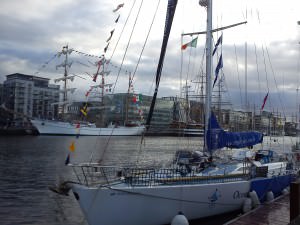 boats on the Liffy, tall ships Dublin