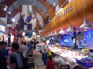 Fresh seafood and giant tuna, english market cork