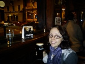 Drinking Guinness on Arthur's Day in Dublin 2012 Guiness in a Dublin pub, Arthur's Day