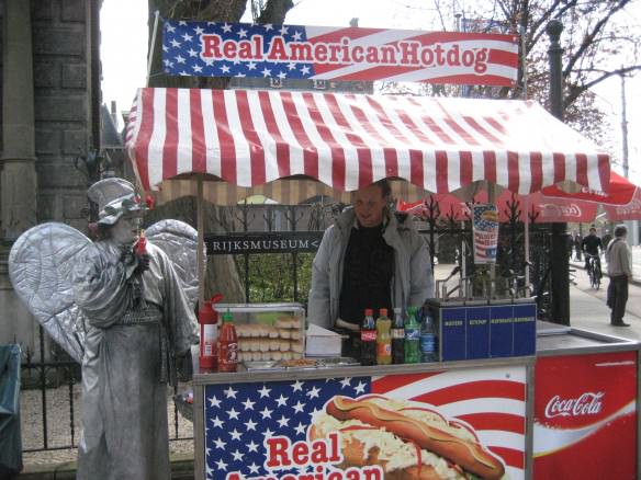 Amsterdam hot dog stand