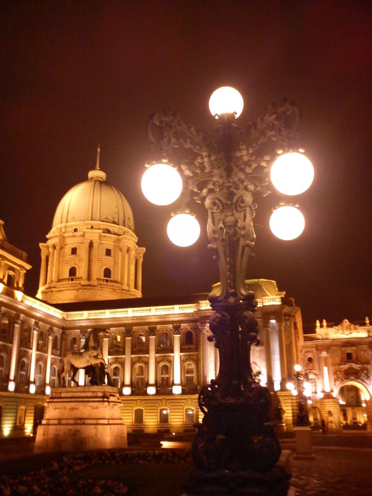 images of Budapest's Castle Hill at night