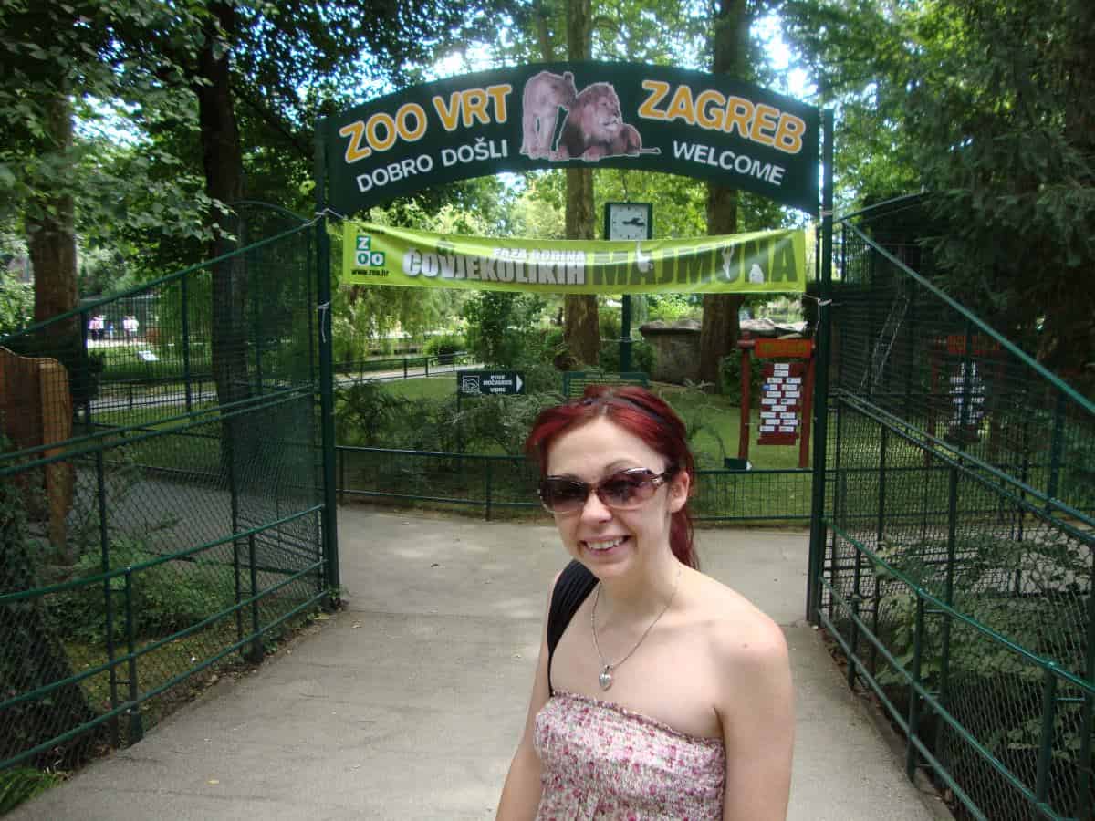 Entrance to the Zagreb zoo