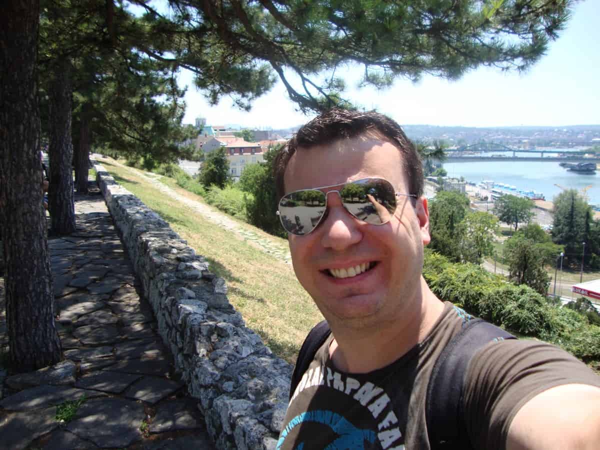 An awesome view of Belgrade and the Danube river can be seen from Kalemegdan Park. American in Belgrade