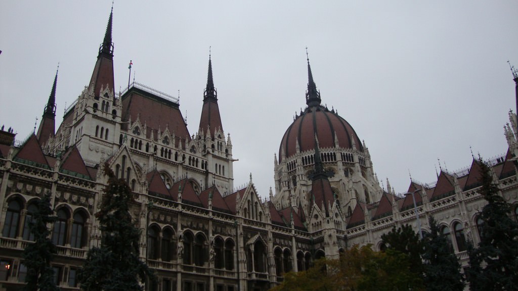 close up of the Budapest parliament