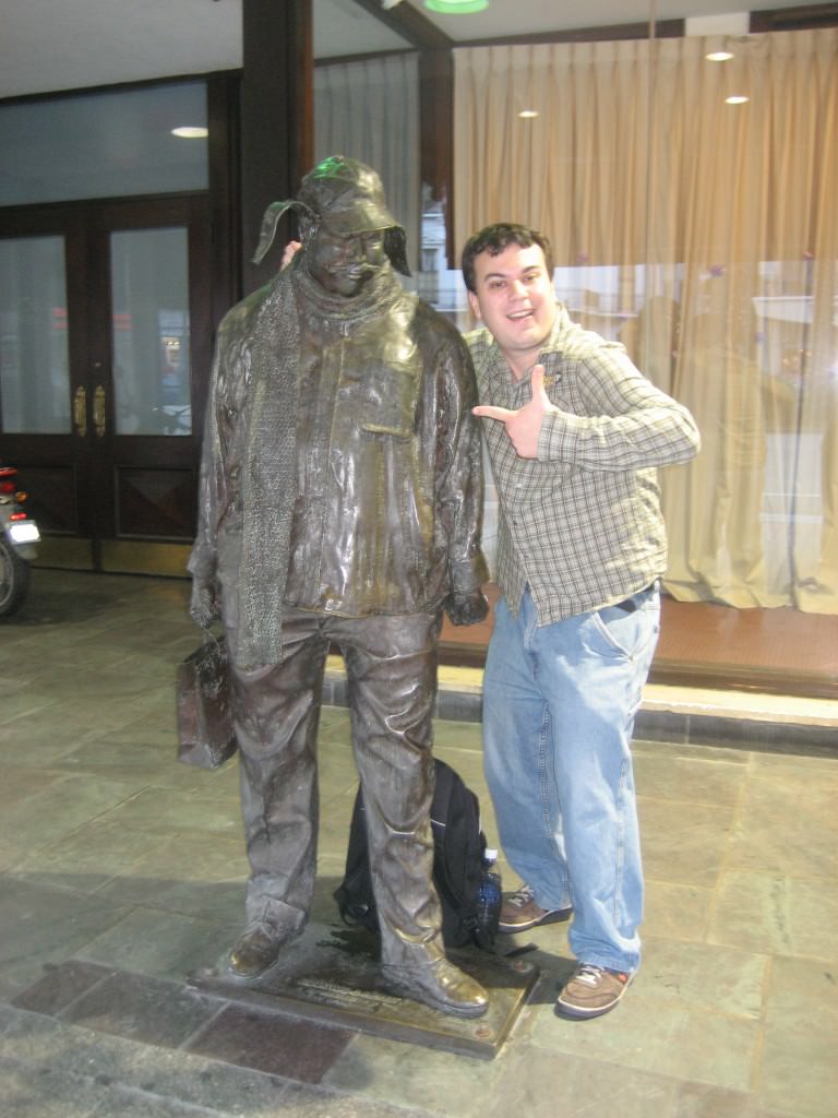 Statue of the enigmatic Ignatius Reilly, from John Kennedy Toole's Pulitzer Prize winning book 'A Confederacy of Dunces.' New Orleans.