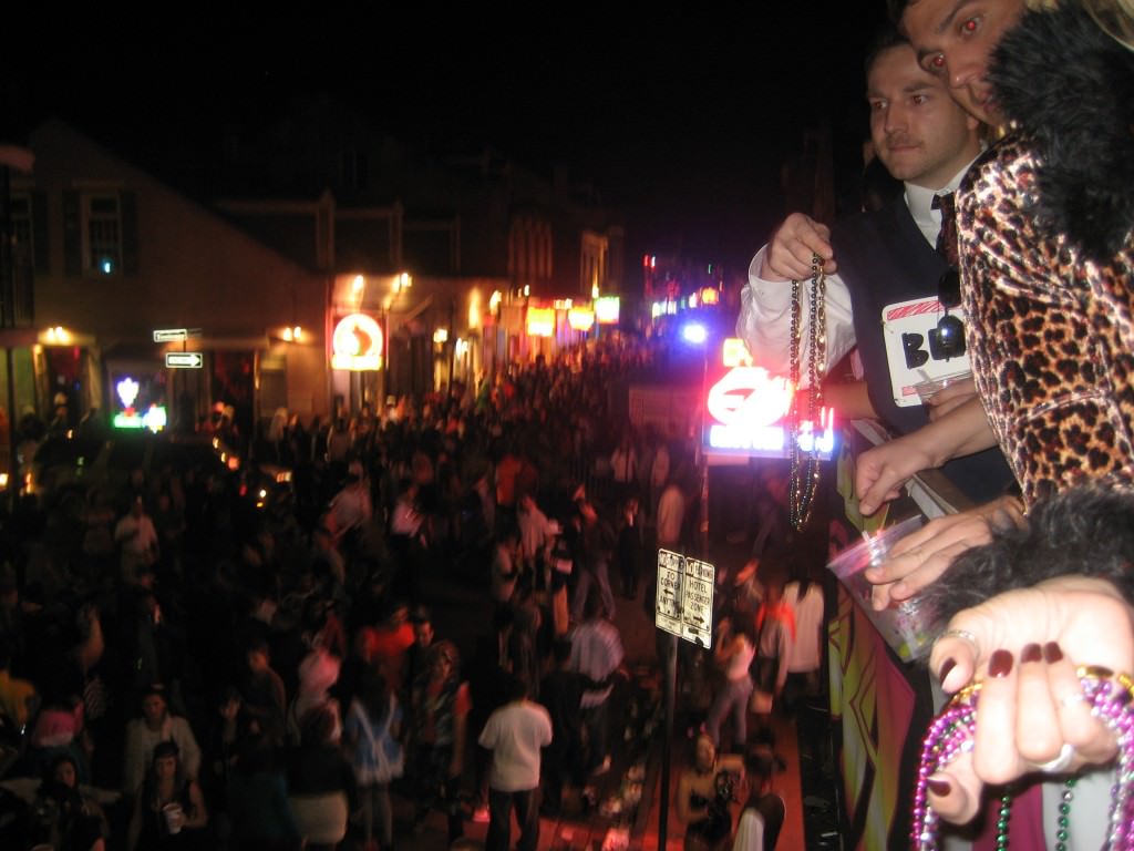 Halloween night on Bourbon Street, New Orleans