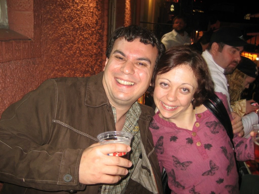 Partying on a Bourbon Street balcony in New Orleans