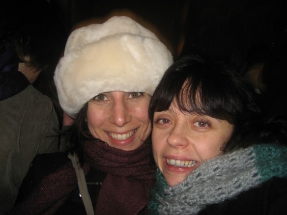 With a friend we originally met at a CS dinner New Year's eve in Amsterdam. We've since kept in touch over the years! 