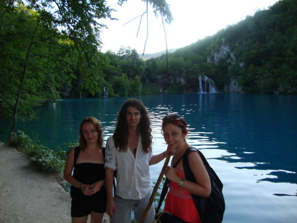 Bell with good friends we made through couch surfing, at the Plitvice Lakes National Park in Croatia. 