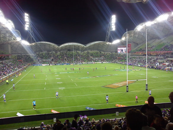 Melbourne storm at AAMI stadium, photos from down under