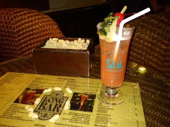 The original Singapore Sling Crazy Singapore. 