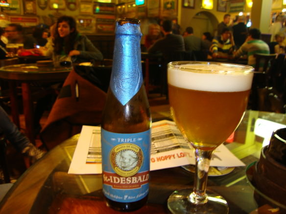 St. Idesbald Triple, upstairs bar at the Delirium Tremens bar, Biggest beer selection in the world