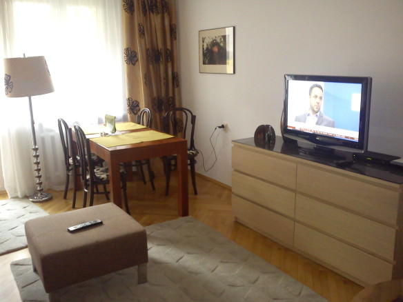 Only-apartments living room in Krakow, Tips on Areas to Stay in Krakow