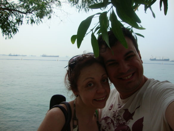 Singapore ships on Sentosa Island