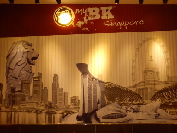 Burger King advertising, crazy Singapore photos