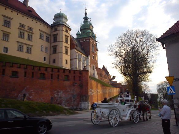 horse and carriage ride in Krakow