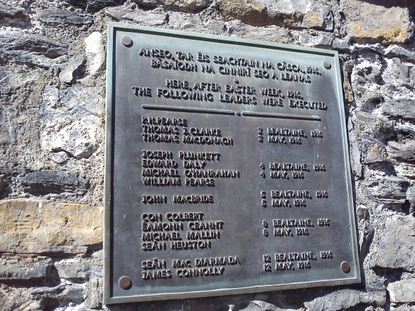 memorial to Easter Rising at Kilmainham Jail