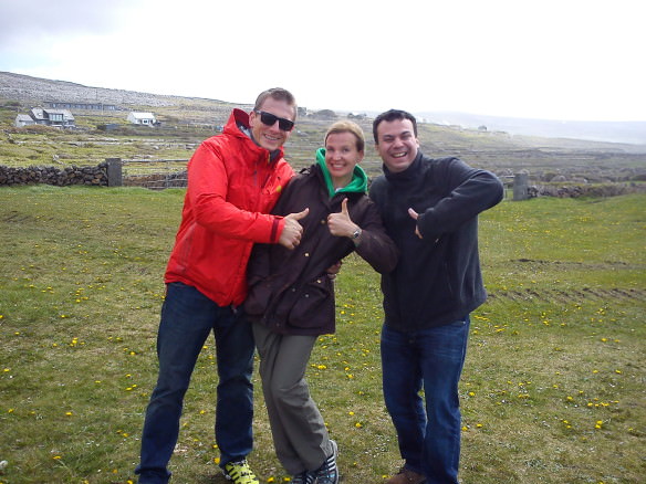 Alex with friends on the West coast of Ireland