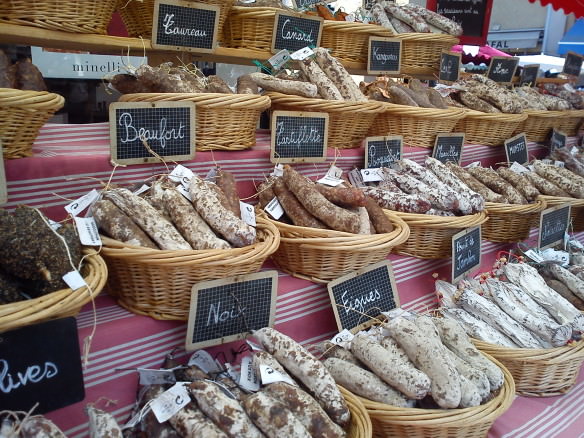 many varieties of animal sausages,