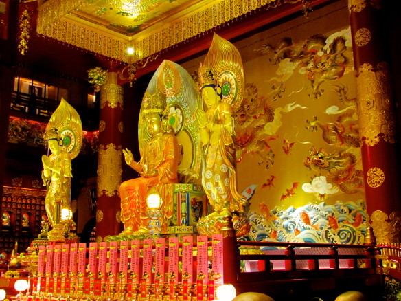 Inside the Buddha Tooth Relic Temple, Singapore