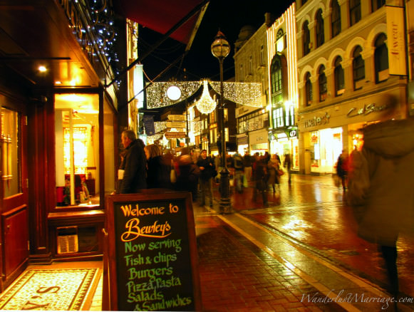 Grafton Street Dublin, Christmas time