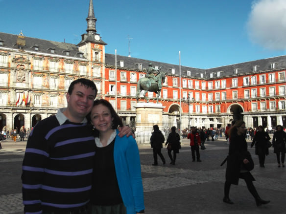 The best part of being at FITUR was not being at FITUR. Plaza Mayor in Madrid