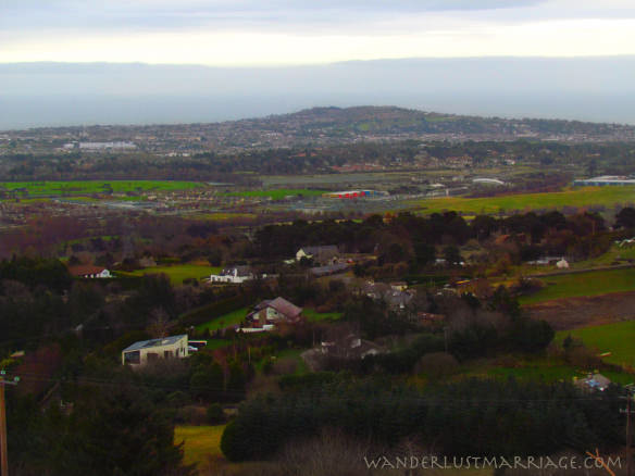 Wicklow Mountains - view of Dublin