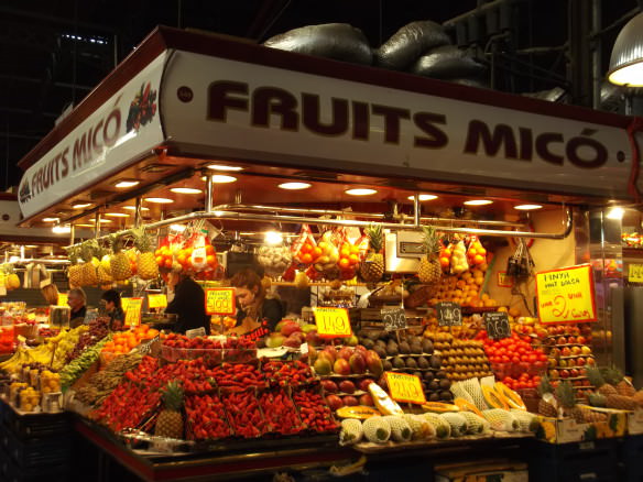 La Boqueria fruit stall