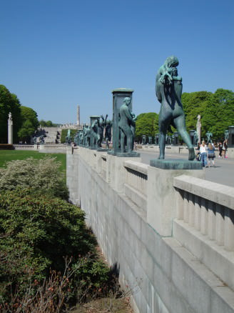 Vigelandsparken sculpture park in Oslo