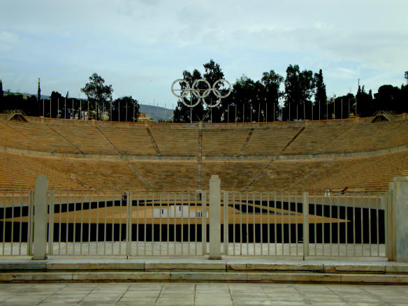 Athens Panathenaic Stadium was built for the first modern Olympics in 1896 and is the world's only active stadium made entirely of marble.