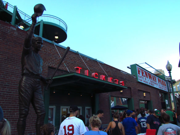 Fenway Entrance and ticket stalls