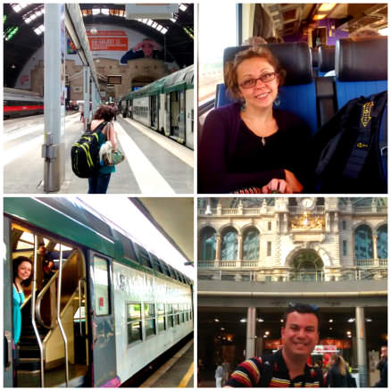 Europe Train Collage