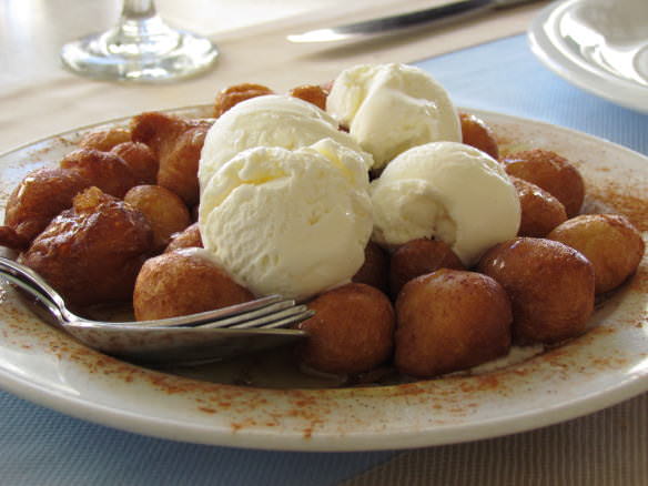 Athens has lots of great dessert outside baklava. Loukoumades, which are fried donuts covered in honey syrup and cinnamon are just one of the excellent treats you'll find all over Greece.