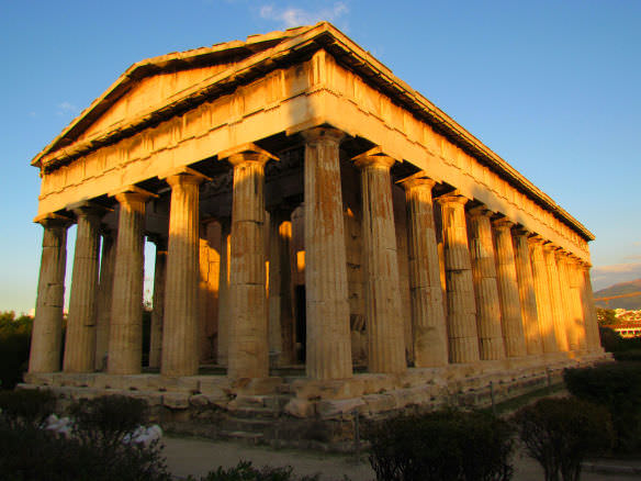 Athens Temple of Hephaestus (Theseum), dedicated to the Greek god of craftsmanship, is one of the most underrated 2,500 year old buildings in the world.