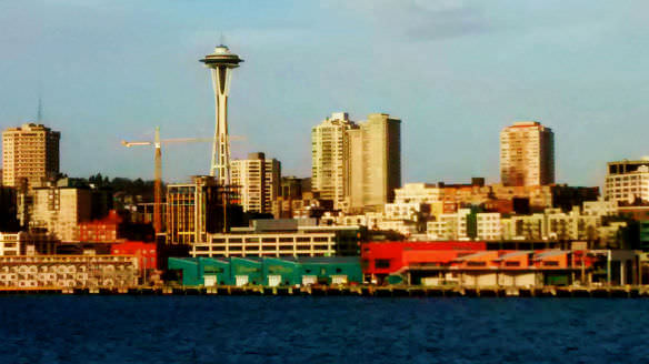 Seattle's Space Needle from the ferry to Bainbridge Island (not taken in the 70's, just a couple weeks ago on my crappy camera phone).