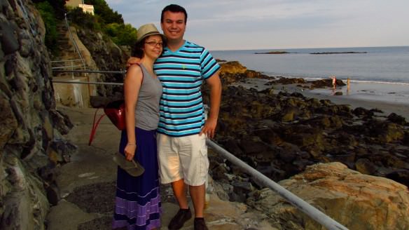 The rugged coastline of Maine- a stop between Kittery and York.