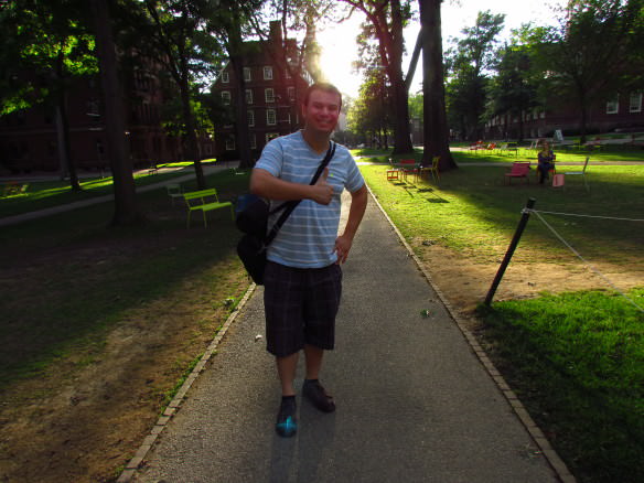 Strolling the campus of Harvard is one of several picturesque and historic Boston area walks.