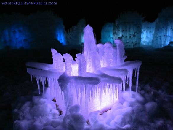 Ice Castle fountain