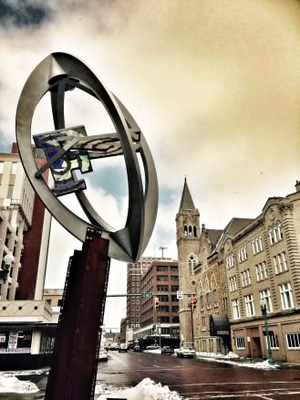 Birth of NFL monument, Canton Ohio