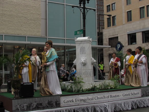 Greek goddess float, Greek Independence Day Parade Boston