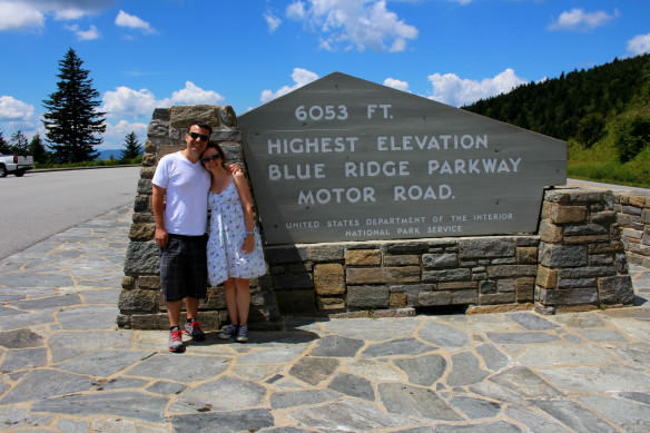 Blue Ridge Mountain Highest Elevation Sign