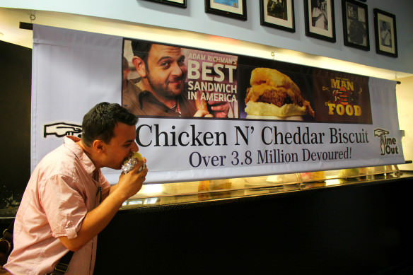 Time-Out Chicken and Cheddar Biscuit, Best Sandwich in America, Chapel Hill