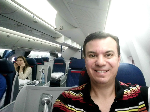 Delta Business Elite Selfie, First Class Airplane