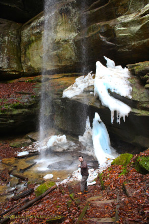 Cantwell Cliff waterfall, Hocking Hills, Ohio