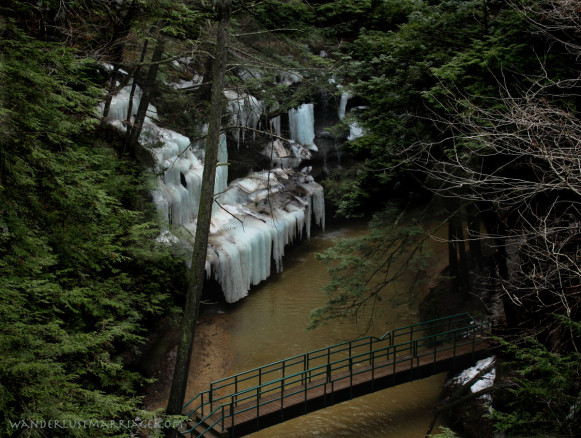 Cedar Falls, frozen waterfall, Hocking Hills, Ohio