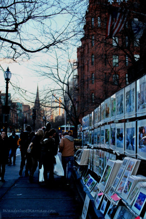 Art On Newbury St. in Boston