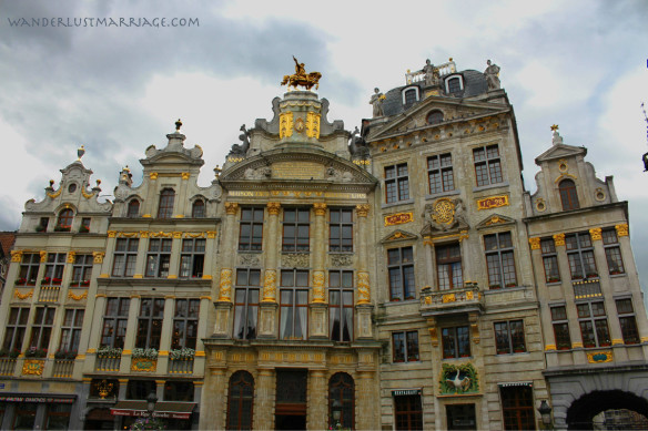 Buildings in the Grand Place in Brussels